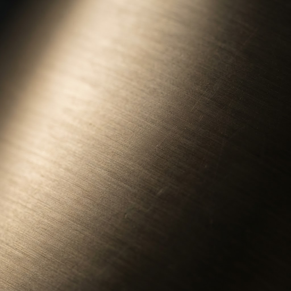 Macrofotografía de una superficie de oro champán apagado